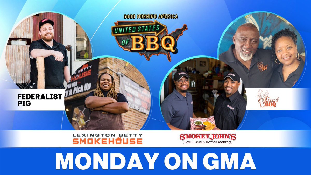 Watch Rob compete in the finals of <a href="/GMA/">Good Morning America</a>’s United States of #BBQ finals, live today at 8am!