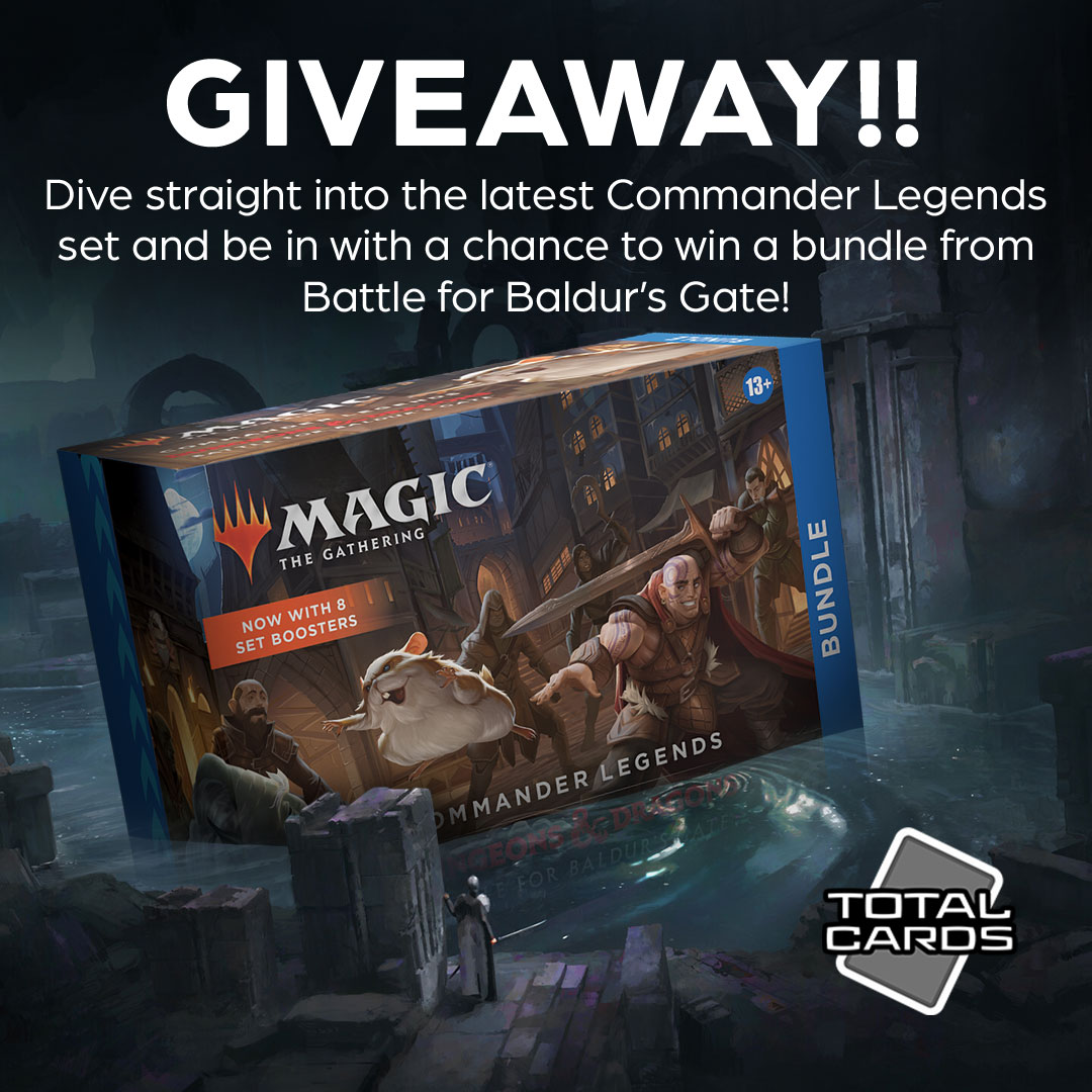 We're giving away a bundle from Battle for Baldur's Gate! Can you guess the secret code to grab 25 entries!? Don't worry if you can can't, simply sign up for our MTG newsletter to grab the code before the competition ends! totalcards.net/giveaways