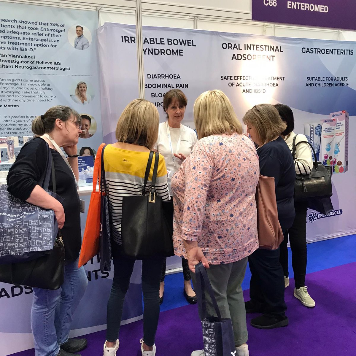We’ve had a really busy day speaking to health professionals about Enterosgel!  <a href="/PrimaryCareShow/">The Primary Care Show</a> 
 #Enterosgel  #Enteromed  #IBS