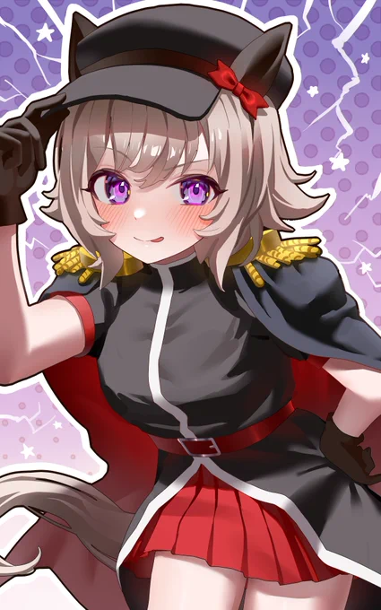 悪巧み…😈 #ウマ娘 #カレンチャン 
#100日チャレンジ 三十日目 
