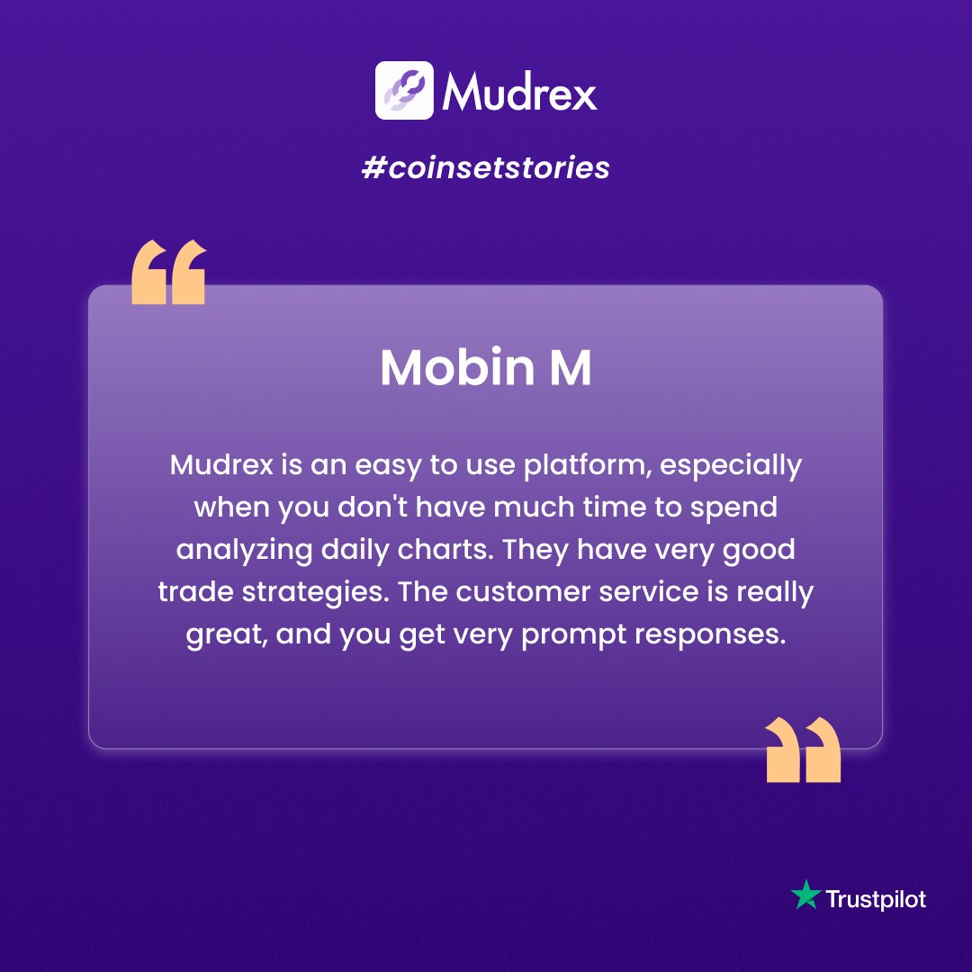 officialmudrex's tweet photo. We love helping our users with their crypto investment journey.
Let's see what our users have to say about us.
@Trustpilot

#coinsetstories #testimonials #review #crypto #Investment https://t.co/BPxSNF9ApE