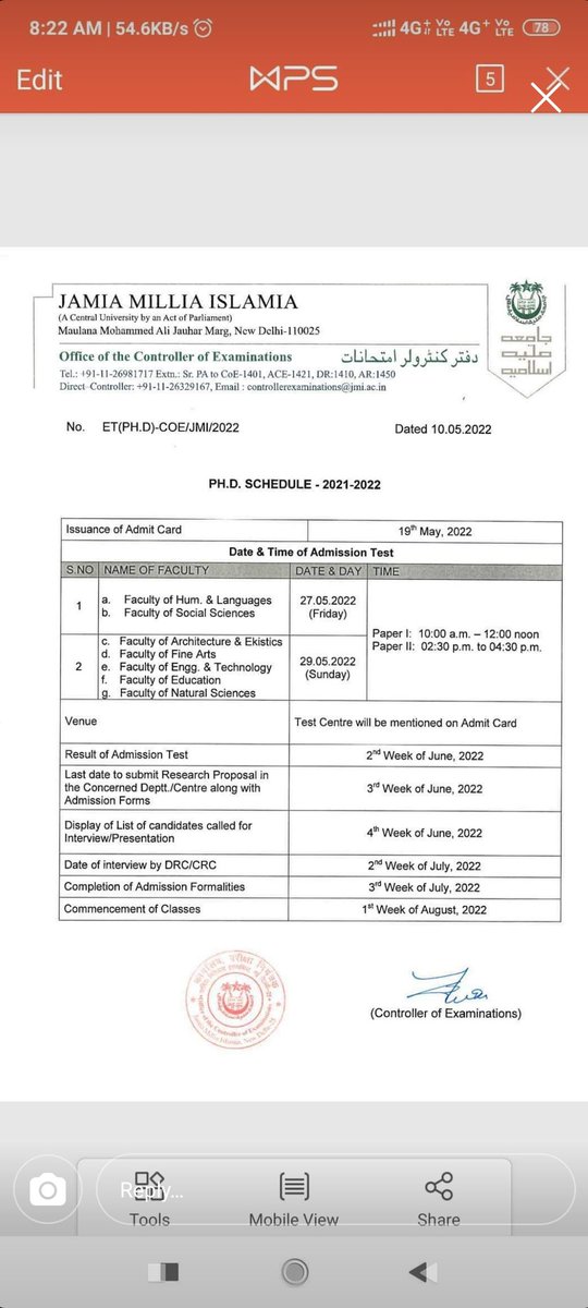 JsfJamia's tweet photo. All the Phd aspirant who have applied for the,session 2021-22 note down their entrance exams date as per their faculty. 
#JamiaMilliaIslamia
#phd
#phdstudent 
#phdlife
#phdaspirant https://t.co/8CCgP2Dr08