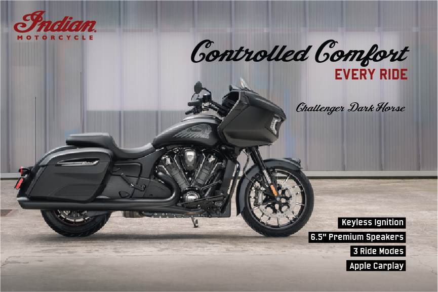 IndianMotorIND's tweet photo. Strong, versatile, and with its poised design, the Indian Challenger has a force to reckon with exhilarating adventures.
-
#indianmotorcycleindia #indianmotorcycle #superbik #luxuryride #indianmotorcycleridersgroup #roadtrip #road #roadbike #ride #rider #Indianchallenger https://t.co/hD9IsixP96