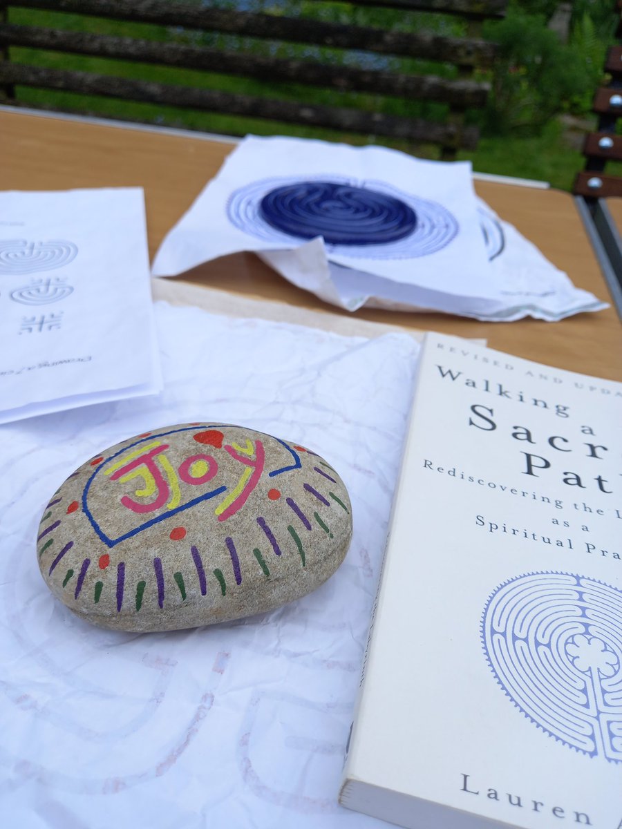 maudward's tweet photo. An exercise using a paper #labyrinth was the preparation for our walk today. Its not about walking a perfect path but accepting the wrinkles and crinkles in our walk. https://t.co/FUauwvAjvR #prayerlabyrinth https://t.co/iE5WValFeu
