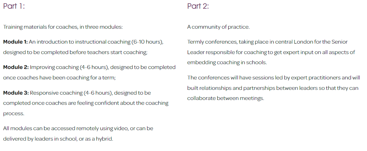 thecoachingcol's tweet photo. We’ll be offering a unique combination of remote training for coaches that schools can use at the right time for them, and then a series of conferences @LaeTottenham for coaching leads from around the country to come together, access great CPD and work together on shared problems https://t.co/uH7eVQTYvO