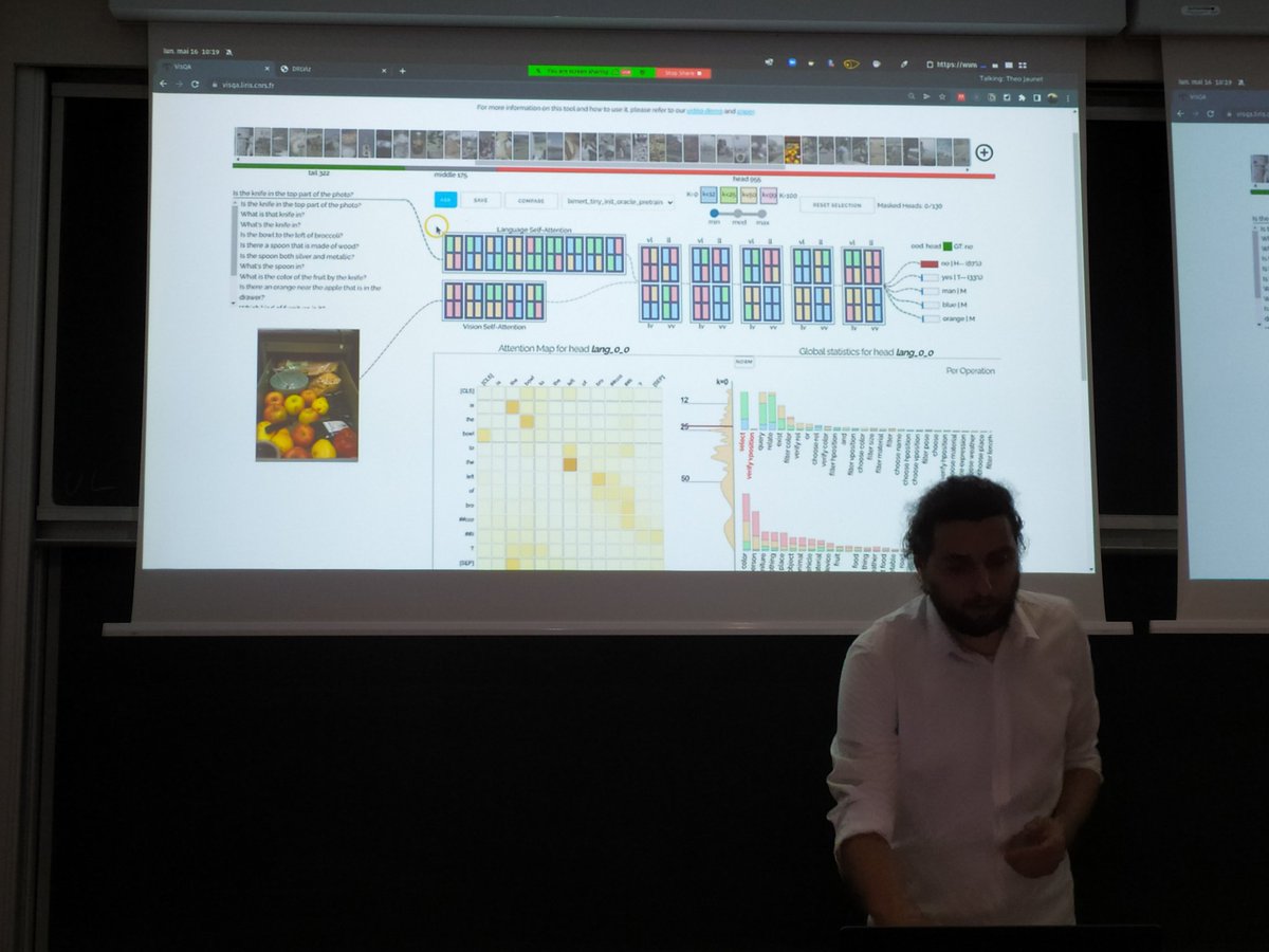 PhD defense of <a href="/jaunet_theo/">Théo Jaunet</a> on interpretibility of deep learning with Visual Analytics, right now. <a href="/LIRISLyon/">LIRIS</a> <a href="/insadelyon/">INSA Lyon</a> <a href="/romsson/">Romain Vuillemot</a>