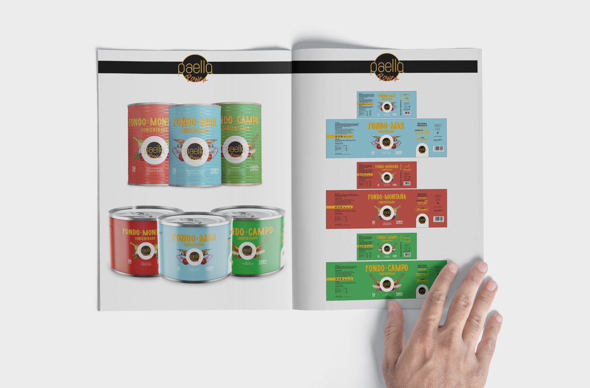 nebulargroup's tweet photo. Nuestro proyecto para Paella Power consistió en la creación de un rebranding de sus productos de paella.

Un diseño distintivo con un toque “retro”, utilizado tanto para la tipografía como para las ilustraciones, en consonancia con el estilo del restaurante. https://t.co/Cl1tAfXahJ