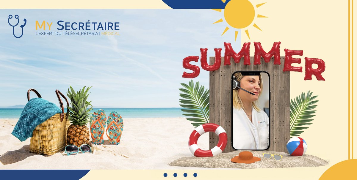 MySecretaire's tweet photo. Bientôt vos vacances ? 🌴 Externalisez votre #télésecrétariat médical. 

Vous êtes professionnel de la santé et vous souhaitez alléger votre quotidien pour profiter entièrement de vos vacances ? ☀️ #MySecretaire

📩 contact@mysecretaire.com https://t.co/McrLOV0pSx