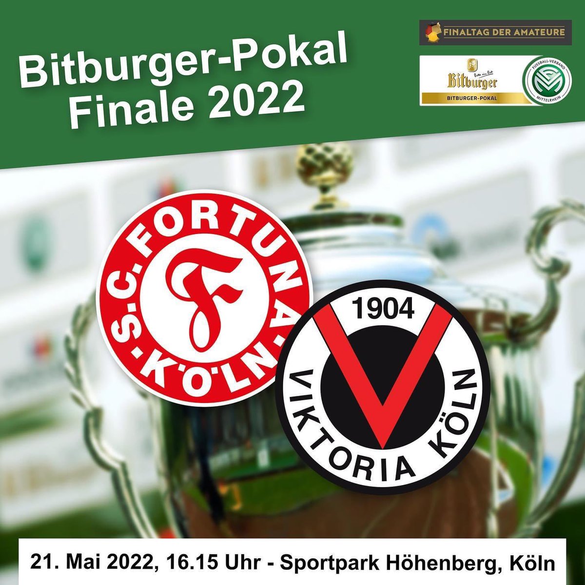 sudstadtistik's tweet photo. @die_falsche_9 Das Topspiel am Samstag ist das Kölner Derby.
FVM-Pokalfinale > DFB-Pokalfinale
#FORVIK https://t.co/j6mcmsehs2