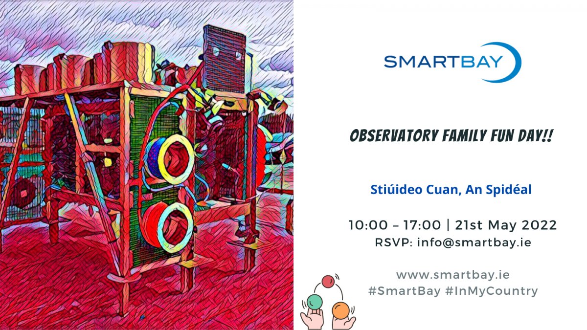 MarineInst's tweet photo. 🔊Why not join us and @BlueWise_Marine at the @smartbay_ie Observatory Family Fun Day as part of this year's EMD event #InMyCountry
📅Stiúideo Cuan on Sat 21 May and will feature some fun and educational marine workshops for all ages.
#OceansOfLearning
https://t.co/HL6zNruFyT https://t.co/GXQxORzDhd