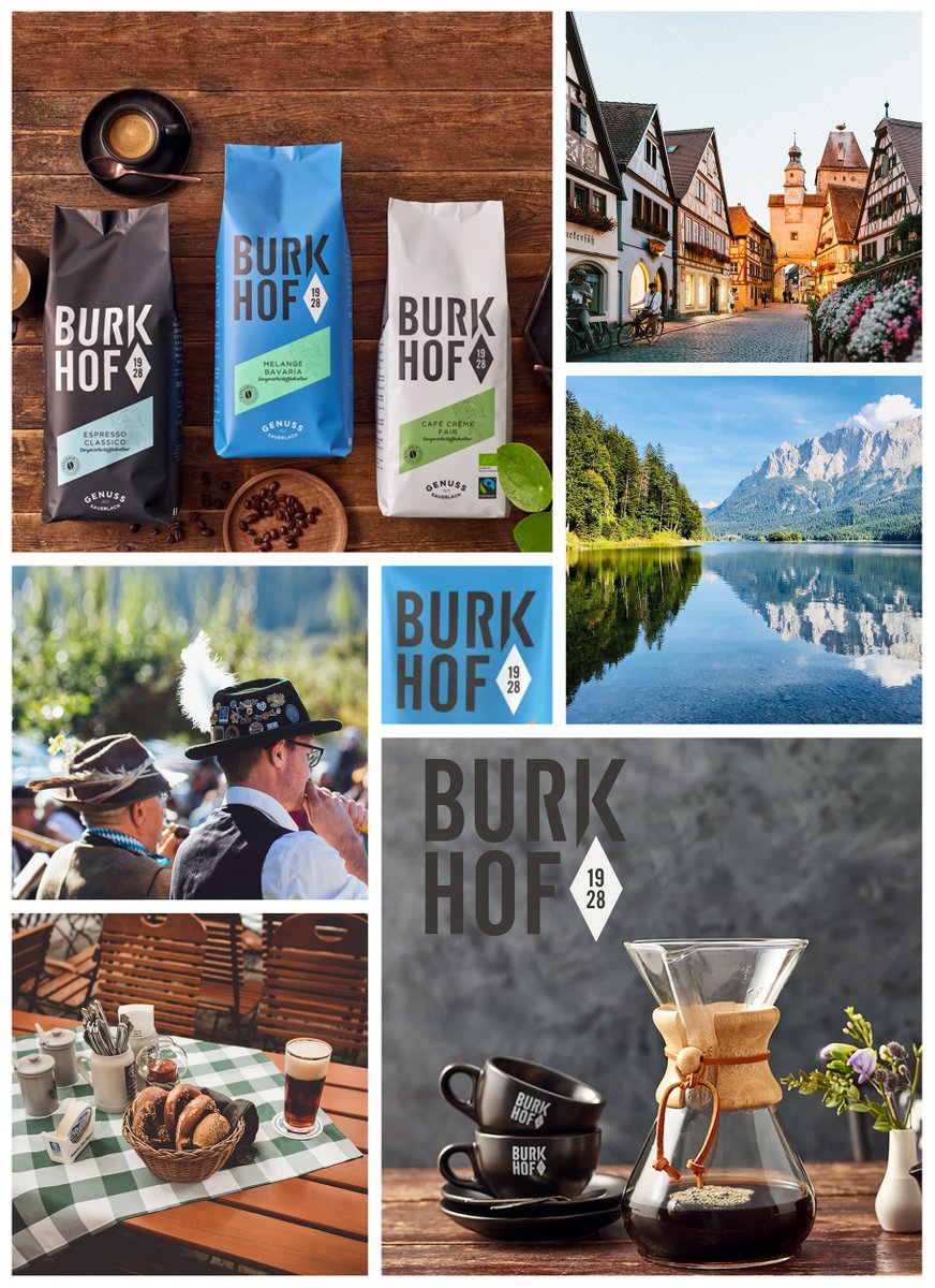 BuckCarsten's tweet photo. Real "Mia san Mia" relaunch of the traditional Burkhof coffee from J.J. Darboven. Now also in organic &amp; fair trade! #designfürdenanfang https://t.co/h6dNSksti0
