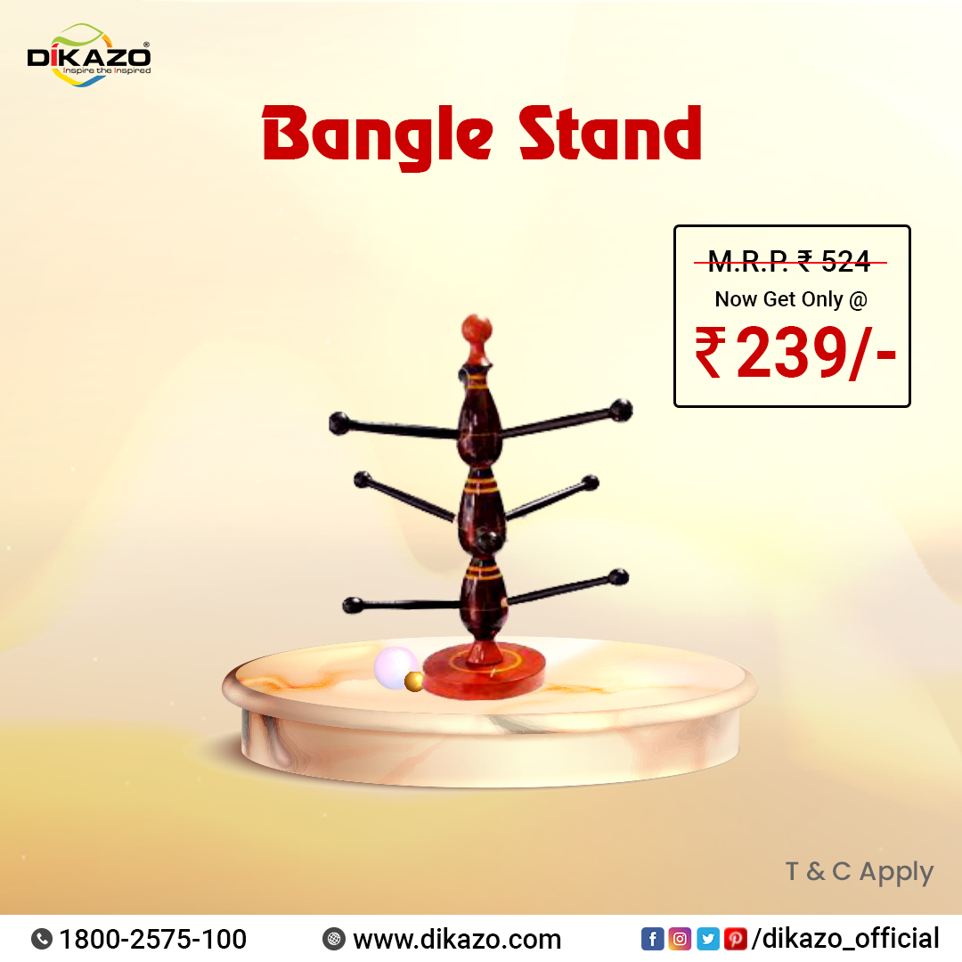 Dikazo_Official's tweet photo. We all know how difficult it is to store bangles. It gets messy & the bangles get damaged or broken. Hence, the solution is to store your bangles using this BANGLE STAND!
#bangles #banglesstand #banglesstorage #banglesrack #bangles #chudiyan #kangan #banglesset #womensbangles https://t.co/t4XN3dHkk1