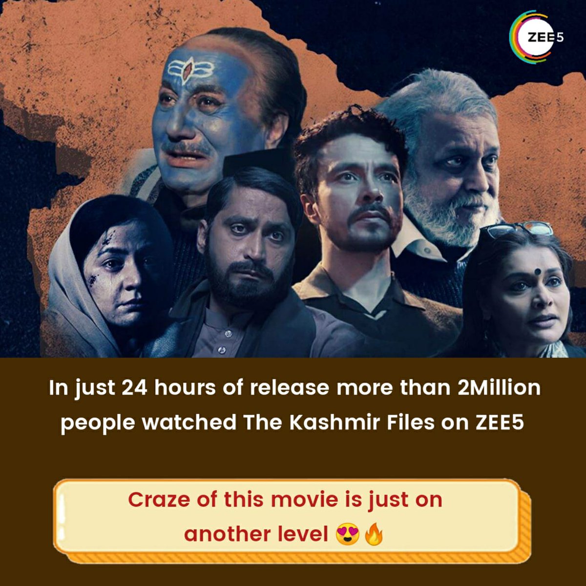 Thanks to the entire team of The Kashmir Files for giving us such a heart touching realistic film. Stream it now on @Zee5India #TheKashmirFilesOnZEE5