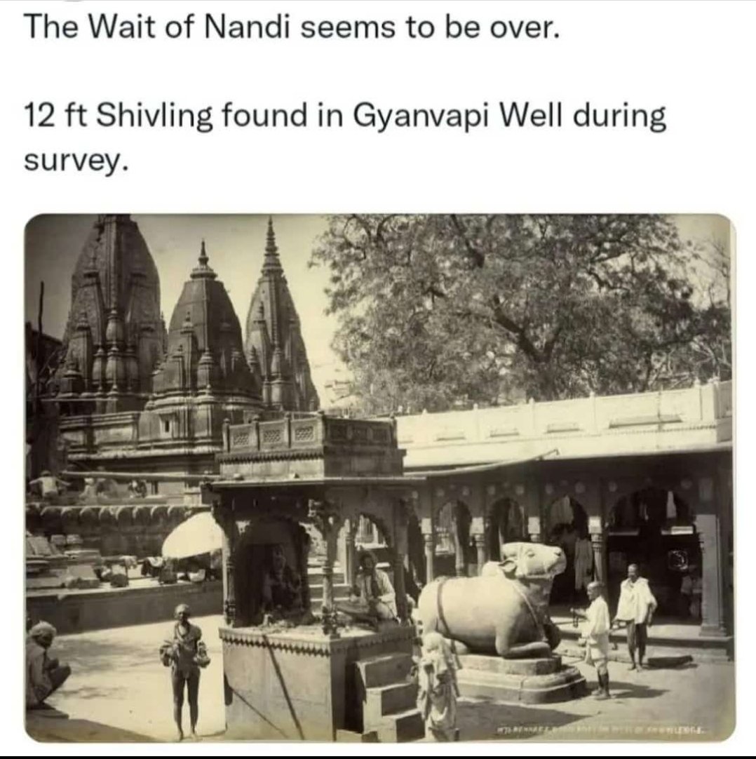 #ज्ञानवापी_मंदिर 12 feet Shivlinga has been found inside Gyanvapi Temple, .. #हर_हर_महादेव 🚩🚩 #GyanvapiEvidence #GyanvapiSurvey