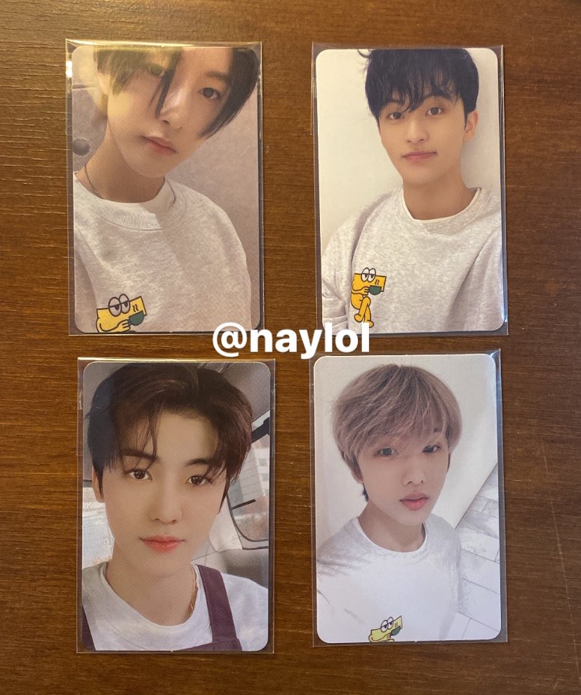 haechandepokk's tweet photo. ꒰ WTS / want to sell ꒱

✧ pc renjun cafe 40k
✧ pc mark cafe 50k
✧ pc jaemin cafe 50k
✧ pc jisung cafe 35k 
[ all good condi ]

💵 take all 170k
🏡 tangerang 
🍊 keep event, freeong

🏷 pc renjun mark jaemin jisung cafe hot sauce https://t.co/Ez67k89ThO