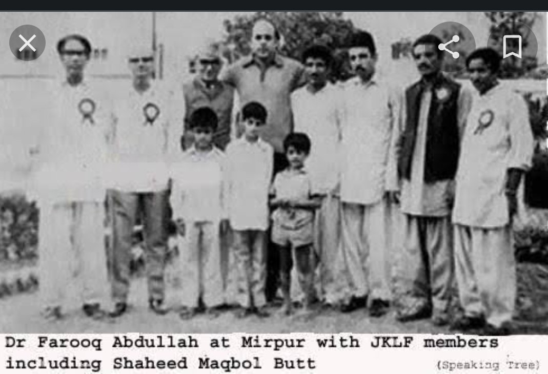 He won't tell:
His father #SheikhAbdullah was archirect of attacks against #KashmiriHindus in Kashmir in 1931 & subsequently launched Quit Kashmir movement against #Hindu Maharaja in 1946
He himself was founder member of JKLF & prepared ground for exodus of Kashmiri Hindus as CM