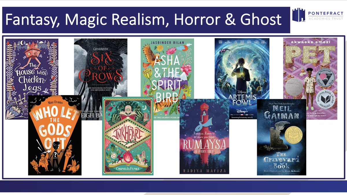 PATCarletonHigh's tweet photo. Looking to escape into a world of fantasy or something more terrifying?
We have some great recommendations for you!
#Carletonreads #GhostStories #horror #fantasyandmagic #getreading #Carletonrecommends https://t.co/kyNrmzNlJ8