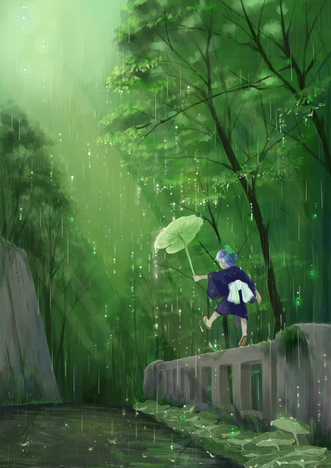 雨のあるイラスト☔ 