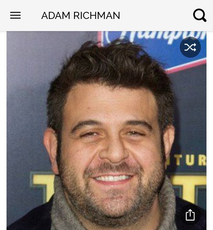 Happy birthday to this great TV Show Host who seems to be able to eat anything.  Happy birthday to Adam Richman 