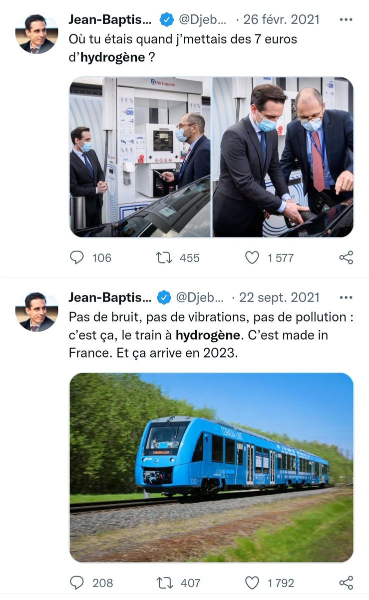 JoeChiiip's tweet photo. Donc Djebbari, qui a fait la publicité pour l'hydrogène de façon intensive depuis son ministère vient d'être recruté au conseil d'administration d'un constructeur automobile à hydrogène. On est très proche de la corruption à ce niveau. https://t.co/rrWAZfh8WK