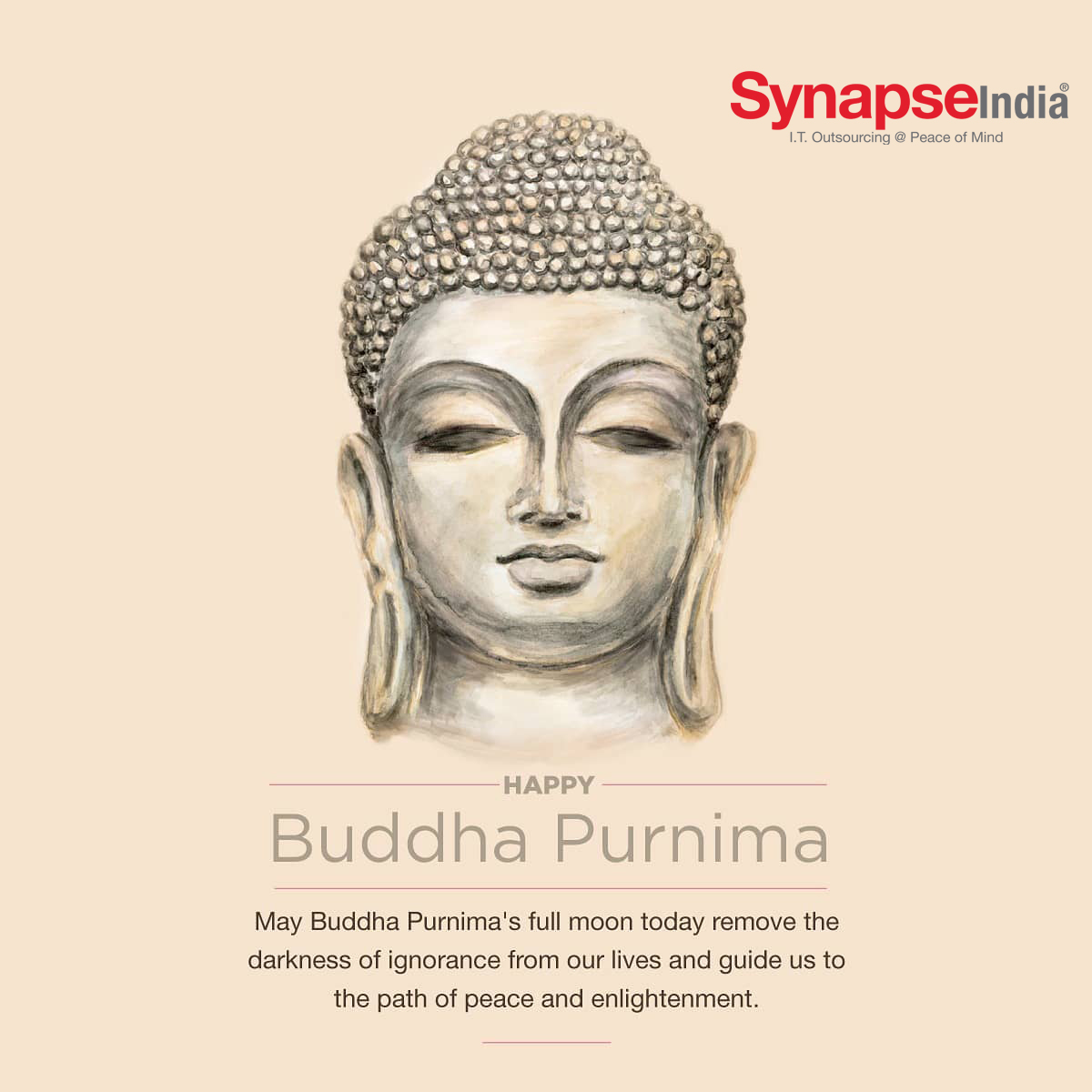 SynapseEvent's tweet photo. Wishing you all peace on this auspicious day. Best wishes on Buddha Purnima. https://t.co/nHNnNTFGXG