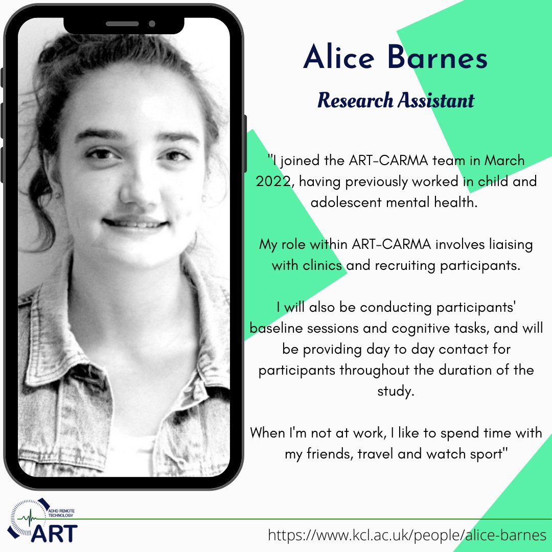 For today’s ‘Meet the Team Monday’ we’re introducing Research Assistant @alice_er_b… 🌟

#ADHD #SGDPCentre #RemoteTechnology

@TIMESPAN_H2020 @drramosquiroga @LarssonPsychEpi @AndreaBilbowOBE @empatica @RichDobson