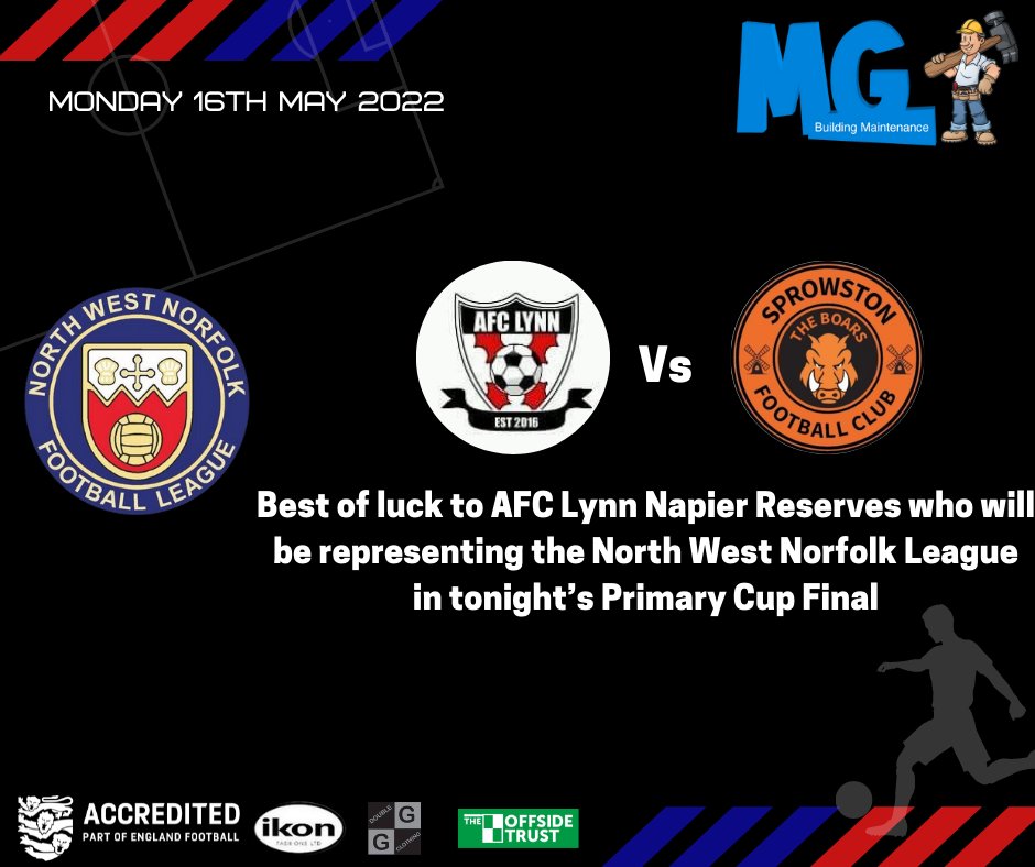 NWNLeague's tweet photo. All the best tonight @LynnReserves 🏆🏆🏆 https://t.co/4IrtZOKWCb