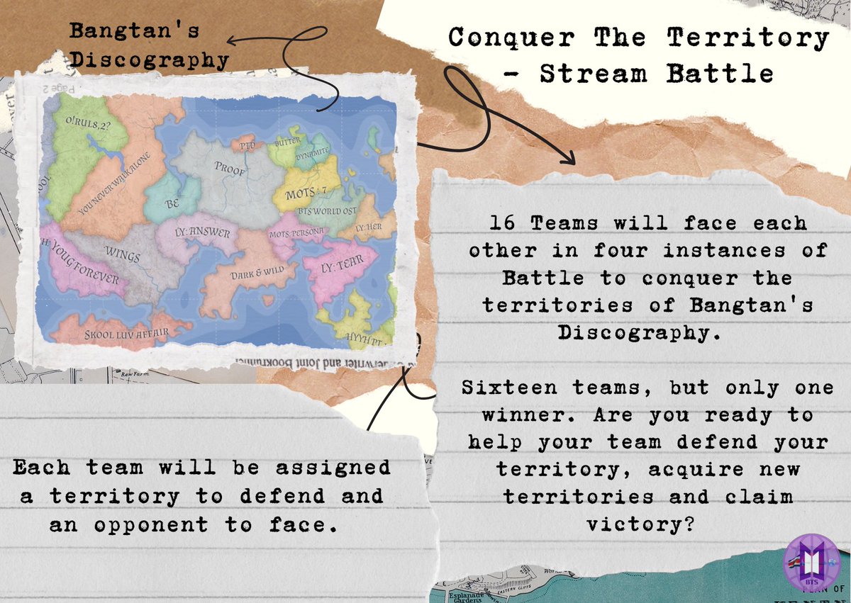 istxbts's tweet photo. ⚔🎉 Conquer The Territory 🎉⚔

16 teams, 21 territories, 1 winner 🏆🗺🥳✨

Are you ready 🇮🇳 ARMY?💜🔥

🗓21.05.2022 - 22.05.2022

More info ⬇

#BTS #BTSARMY @BTS_twt https://t.co/5dT4Tw2h2f