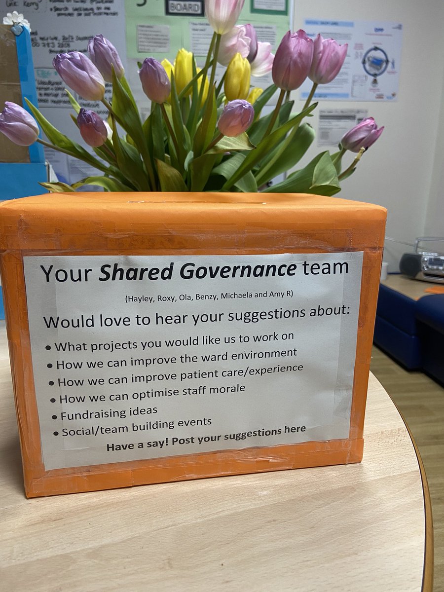 Loxley Ward (NUH) (@loxleyward) on Twitter photo Our Shared Governance team is now fully up and running and welcoming staff suggestions for projects/ideas we can work on. Post your ideas in the box (in staff room) <a href="/halesmaca/">Hayley McAleese</a> <a href="/SharedGovNUH/">SharedGovernance NUH</a> <a href="/roxanne_te/">Roxanne Terelak</a> Our Shared Governance team is now fully up and running and welcoming staff suggestions for projects/ideas we can work on. Post your ideas in the box (in staff room) <a href="/halesmaca/">Hayley McAleese</a> <a href="/SharedGovNUH/">SharedGovernance NUH</a> <a href="/roxanne_te/">Roxanne Terelak</a>