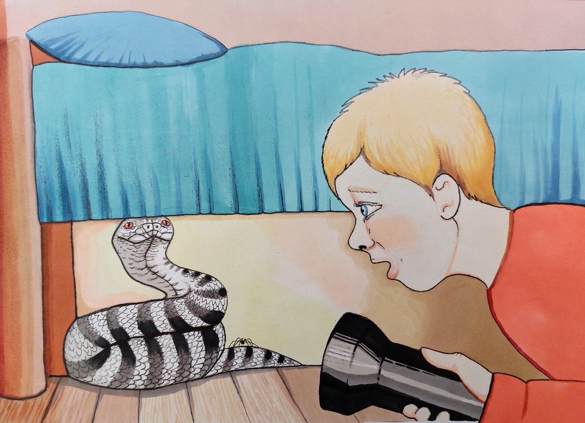 Just finished the first draft of my first children's book, 'The Story of Jett' - a really enjoyable writing experience. My illustrator Susy Jones has been utterly fantastic - 17 wonderful images. Her work is so vibrant #ChildrensBooks #MondayMotivation #WritingCommunity #snakes
