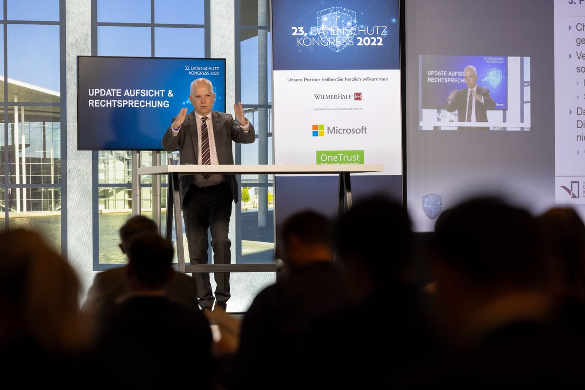 "#Datenschutz kommt an. Betroffene werden sich ihrer Rechte immer mehr bewusst." so <a href="/DieterKugelmann/">Dieter Kugelmann</a>, Landesdatenschutzbeauftragter
Rheinland-Pfalz #DSK22 #Datenschutzkongress #Berlin