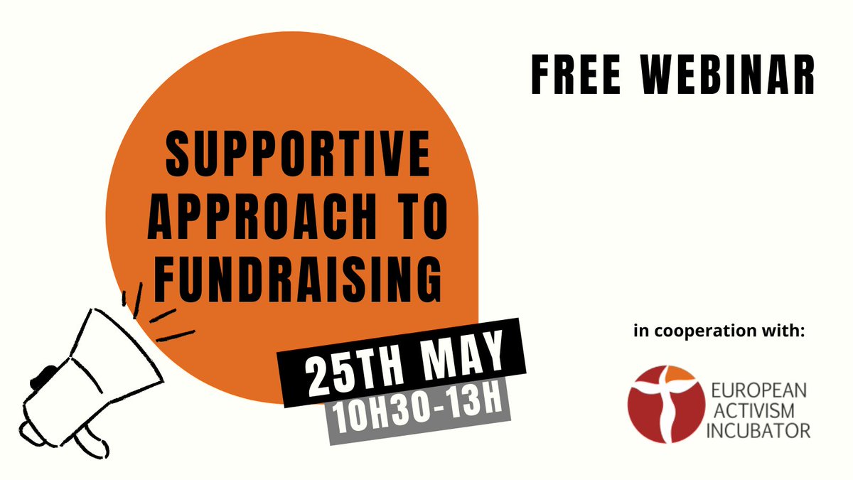 What are the most optimal ways of organising #fundraising efforts within an organisation? 🤔
➡️Join us on May 25 for a practical #webinar on Supportive Approach to Fundraising w/ @eu_incubator!
citizensforeurope.eu/webinar-suppor…
