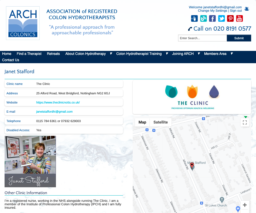 TheClinicNotts's tweet photo. Find me on the ARCH (Association of Registered Colon Hydrotherapists) Register 🙂
@archcolonics #Colon #guthealth https://t.co/vK9RqbDYT3