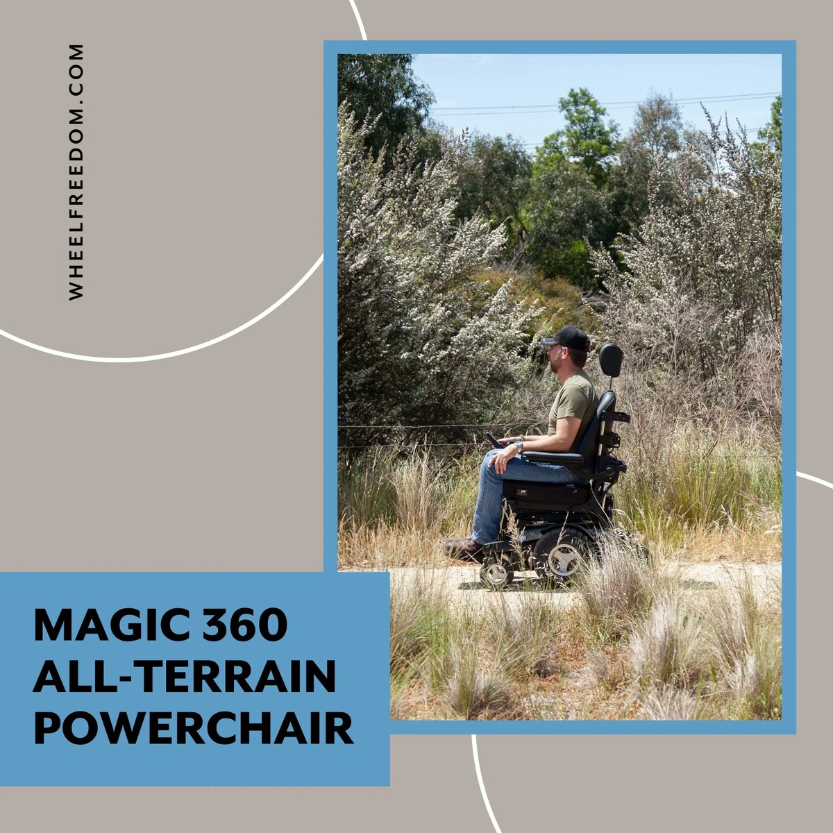 Wheelfreedom's tweet image. Pre-book your appointment to trial the NEW Magic 360, All-Terrain #Powerchair! 
The Magic 360 is  the only powerchair to combine indoor manoeuvrability with true off-road capability!
Read our latest blog here: buff.ly/3KDSi98

#Magic360 #AustralianMade #DisabilityTwitter