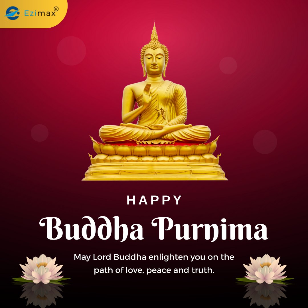 ezimaxtech's tweet photo. May Lord Buddha enlighten you on the path of love, peace, and truth!
Ezimax Technologies wishes you a Happy Buddha Purnima!
#buddhaPurnima #AmritMahotsav #BuddhaJayanti 
#ezimaxtechnologies https://t.co/oUKTRMCqm6