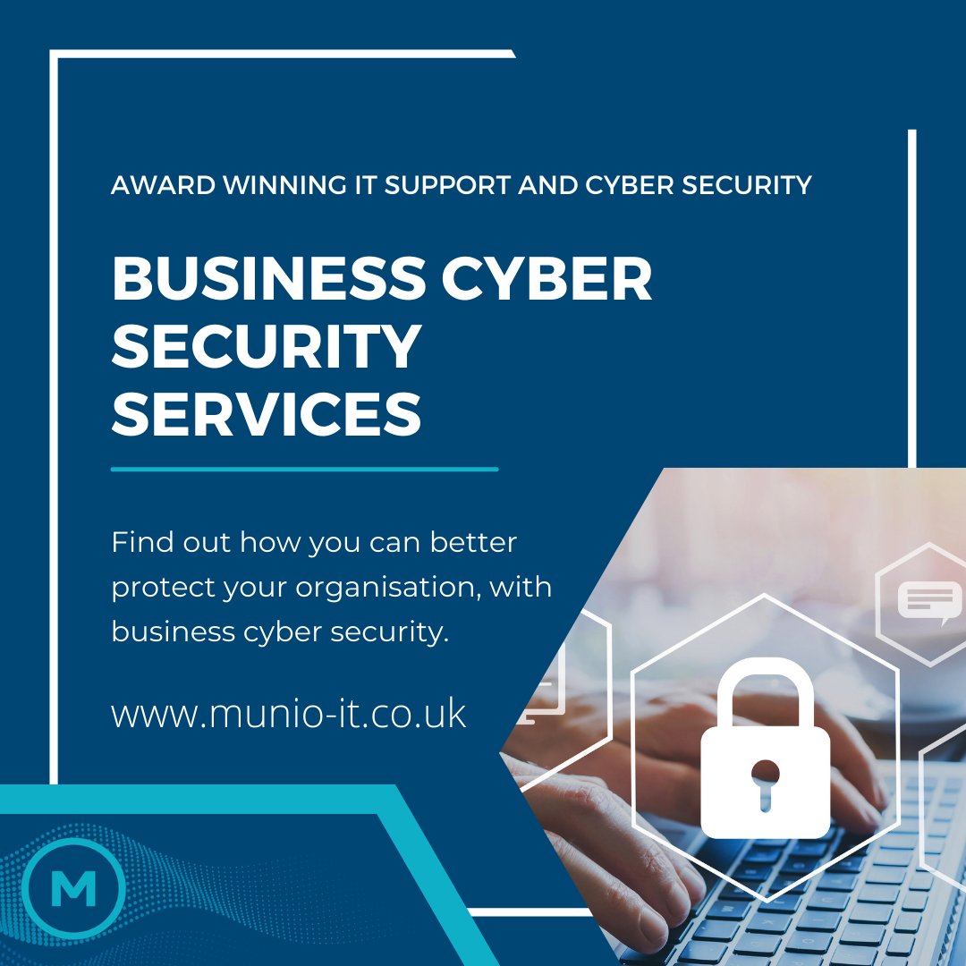 Munio_IT's tweet photo. With 24/7/365 perimeter protection and monitoring, Munio’s extensive cyber security expertise can be invaluable to your business.

Contact us today for a free assessment.
https://t.co/YhB1rXqtJ0 https://t.co/F8BR2apsSW
