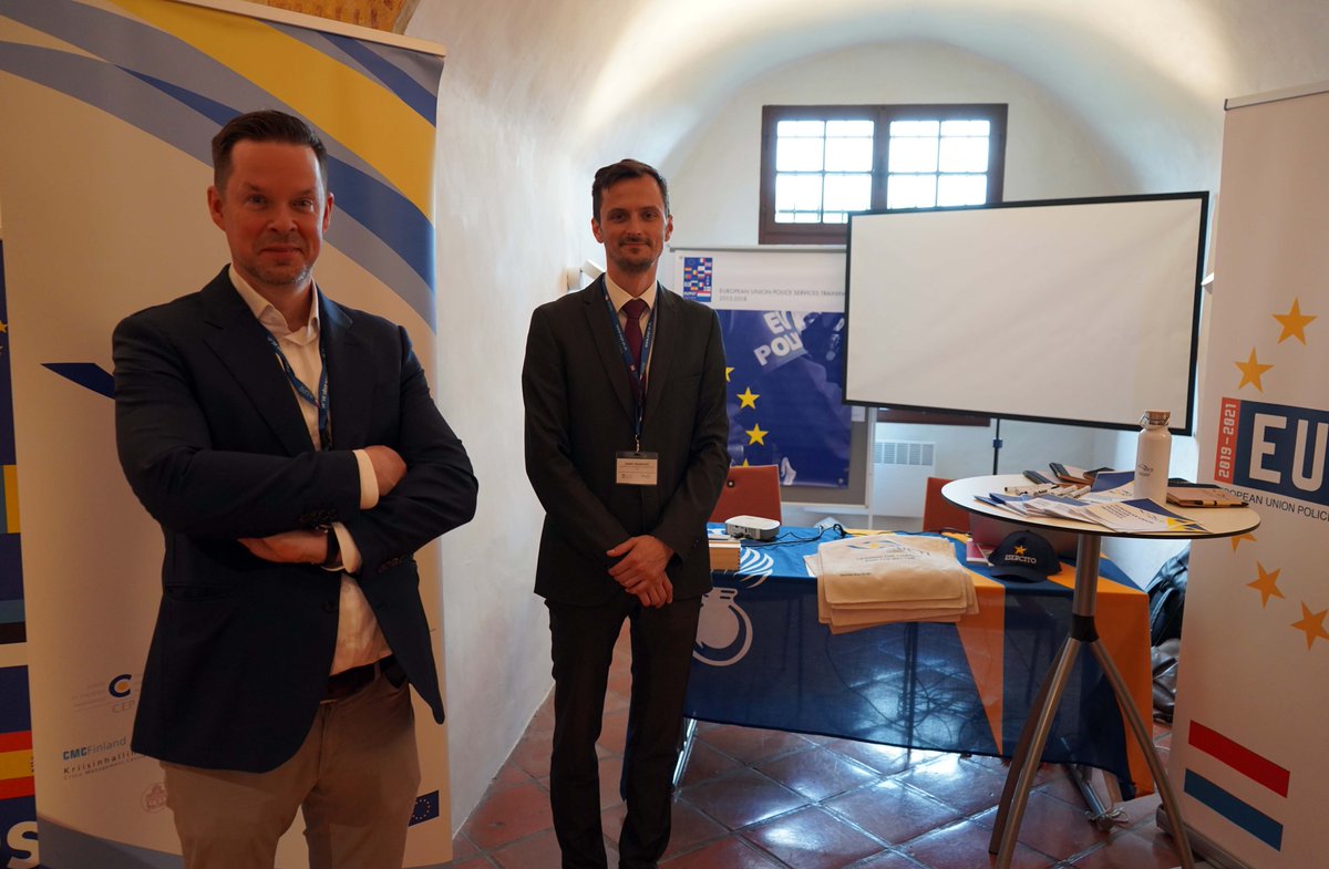 ACP_Schlaining's tweet photo. Marketplace during the EAPTC conference in Stadtschlaining 1/3: members presented their organizations, latest projects and innovative ideas to bring together military, police &amp; civilian training institutes, think tanks &amp; universities from all over Europe 
 @IAPTC_Assoc https://t.co/9qwzl089Pv