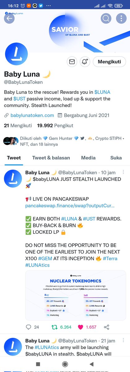 SyambojaAsaf's tweet photo. @ladyincrypto @BabyLunaToken https://t.co/H6akuEnHvy