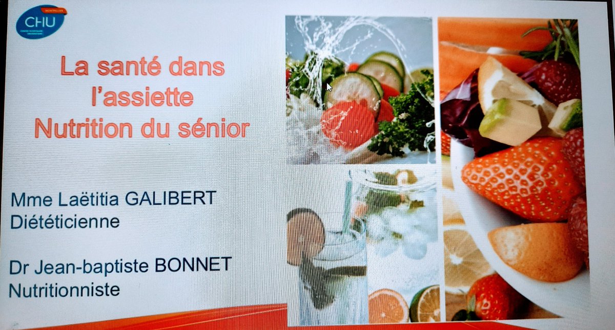 Au <a href="/Salon_seniors/">Le Salon des Seniors</a> qui a eu lieu au parc des expositions de Montpellier du 12 au 14 mai 2022, présence de l'équipe <a href="/UTN_Montpellier/">UTN CHU_Montpellier</a> du <a href="/CHU_Montpellier/">CHU de Montpellier</a> lors d'une conférence sur la thématique de l'alimentation du sénior.