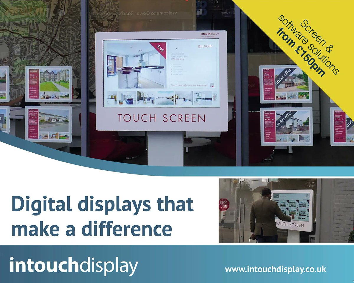 intouchdisplay (@intouchdisplay) on Twitter photo Check out our latest adverts in The Negotiator and The Property Professional magazines, for details on how to stand out from the competition.
#digitalsignagesolutions #intouchdisplay #touchscreenspecialists <a href="/TheNeg/">The Negotiator</a> <a href="/PropertymarkUK/">Propertymark</a> Check out our latest adverts in The Negotiator and The Property Professional magazines, for details on how to stand out from the competition.
#digitalsignagesolutions #intouchdisplay #touchscreenspecialists <a href="/TheNeg/">The Negotiator</a> <a href="/PropertymarkUK/">Propertymark</a>