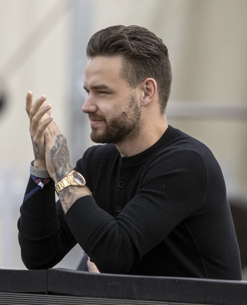 📷| royalwindsorhorseshow: Liam Payne supporting from the edge of the Castle Arena earlier today as he watched his horse Titanium Z in the ring for the @protexinequine Premium Under 25's ridden by Joe Stockdale 📸