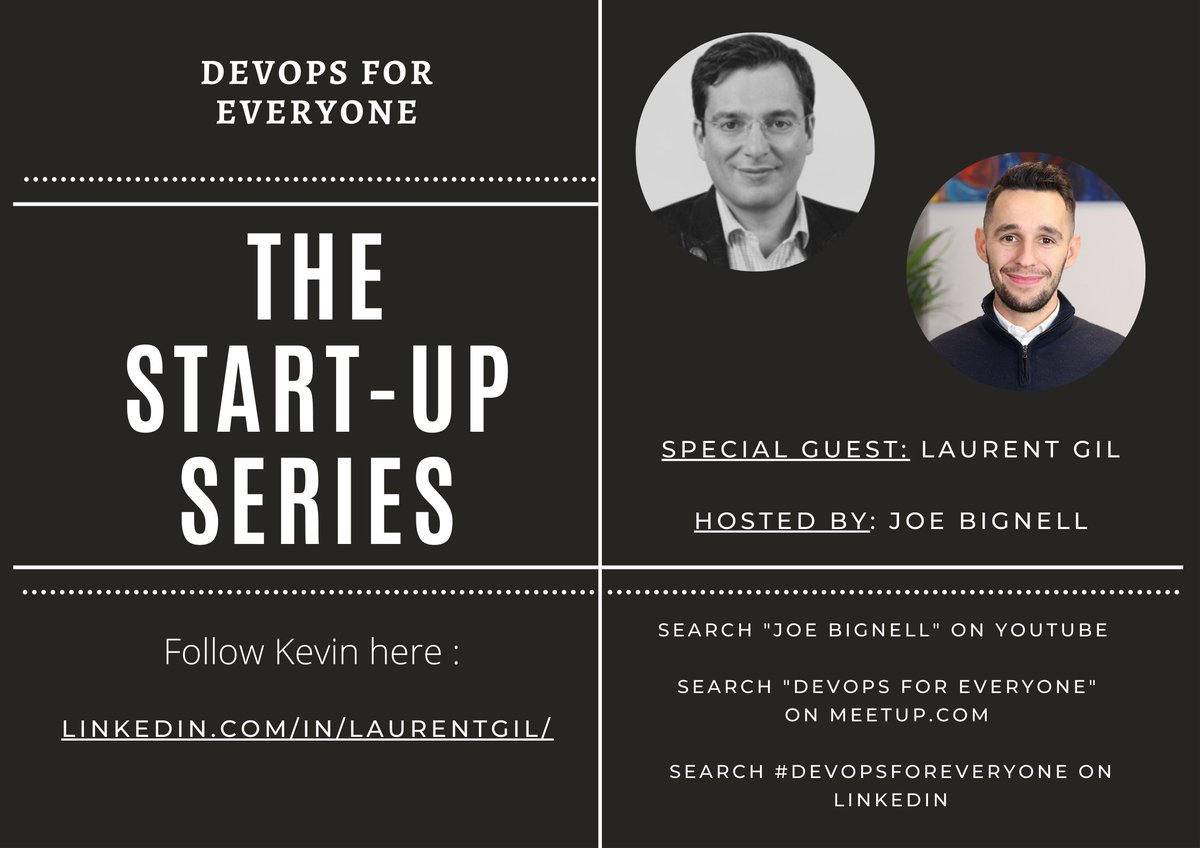 joe_bignell's tweet image. A very exciting podcast tomorrow. 
Laurent Gil is Chief Product Officer and Co Founder at @cast_ai 
Prior he founded and exited several business. 
#entrepreneur ❌
#serialentrepreneur ✔ 
#DevOpsForEveryone