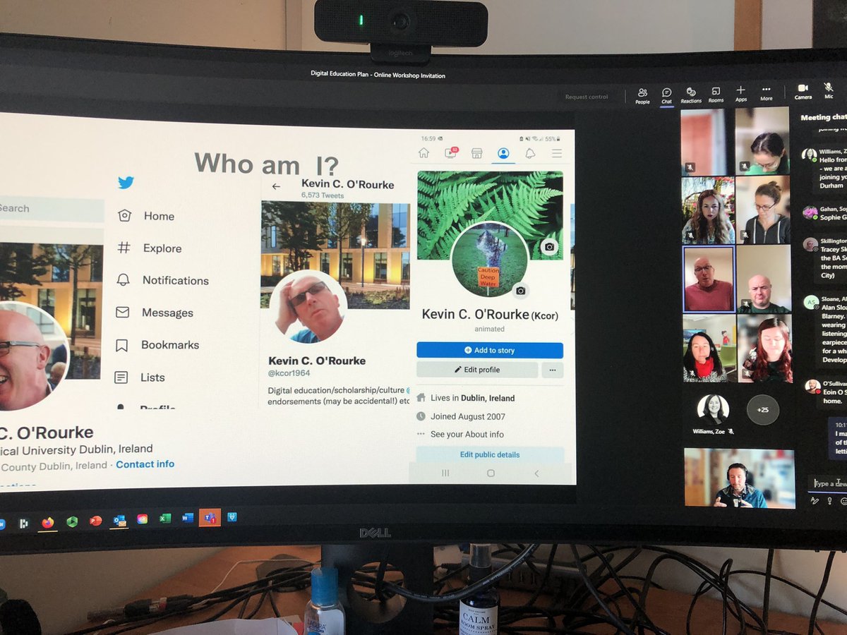 tomomara's tweet photo. @kcor1964 starting off our second Digital Education Plan workshop online with 34 colleagues… first workshop on campus, second one is online @cde_ucc @McSweeneyProf https://t.co/3KyEmOUVwc