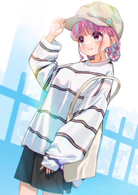 インキャップの安心感🧢
 #あくあーと #イラスト 