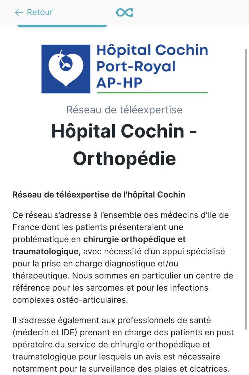 Ça aura mis 3 ans, mais nous avons ENFIN accès à la téléexpertise pour solliciter un service de l’ ⁦<a href="/APHP/">Assistance Publique – Hôpitaux de Paris (AP-HP)</a>⁩. C’est vraiment une perte de chance pour nos patients et le système de soin de ne pas avoir accès aux autres services.