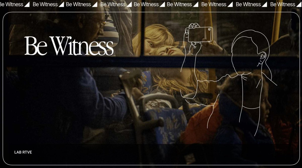Herramientas xa denunciar #crímenesdeguerra, visibilizar #tragedias #catástrofes #injusticiasocial. 
📌'Be Witness' <a href="/rtve/">RTVE</a> es un tutorial con los recursos básicos para grabar con el móvil en situaciones de #emergencia. 
👉Navégalo en rtve.es/be-witness
bit.ly/3PzbYPg