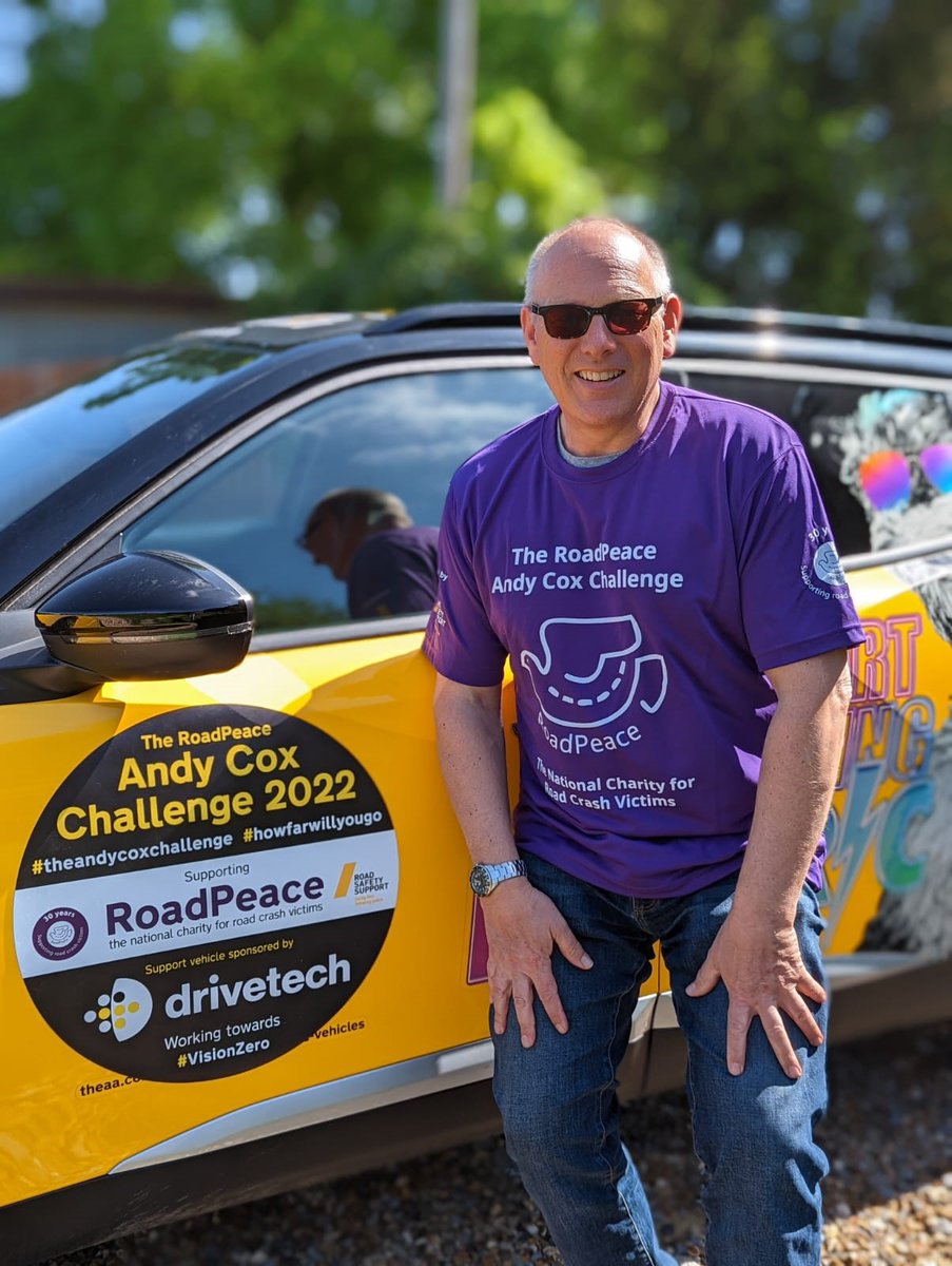 The Andy Cox Challenge week is go! Day one theme: "Crash not accident – Challenging the language we use &amp; media reporting"

You can donate to support here: justgiving.com/campaign/andyc…

Drivetech handed over the support back-up vehicle at the weekend. Thanks also to AA Driving School.
