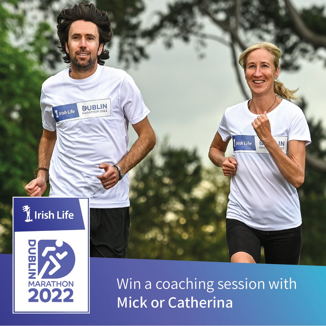 Win a coaching session from Olympic marathon runners @cat_mckiernan or @claw_mick. Simply share your reasons for taking on the @dublinmarathon, whether that be to raise funds for a good cause or your own personal journey. Enter today at IrishLifeDublinMarathon.ie for a chance to win