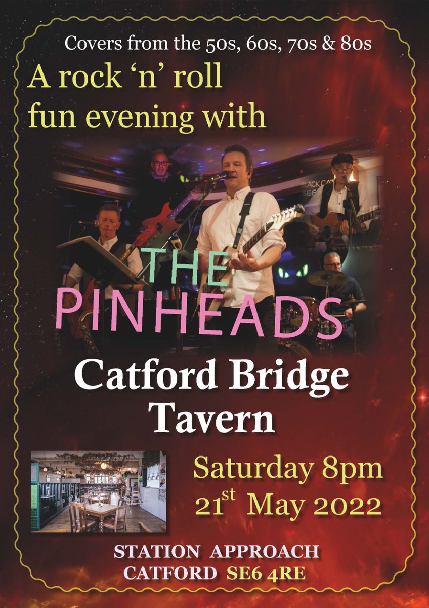 This Saturday we're at the lovely <a href="/CBTavern/">Catford Bridge Tav</a> for the first time, bringing dad rock to the masses. Come and shake yer boogie.
