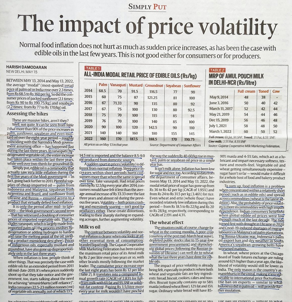 imRavikantYadav's tweet photo. #GoodAfternoon
Todays #newspapers
Editorial @suhrith -In abeyance of Sec #124a a provisional relief
Steering the ship- brief Naval procurement history
Impact of #Price Volatility
Centre relaxes procuremnt norms fr #wheat
$60ml #UNscandal #Goa
Source @the_hindu @IndianExpress https://t.co/l62l5xbR6p